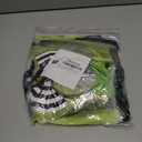 IDOPIP Kids Girls Halloween Costume Black and White Striped Costume Suit Clown Tutu Dress Headband Outfits for Photo Shoot (6-7 Years, Green)