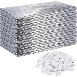 Garage Door Insulation Kit 10 PRE-Cut PCS: Reflective Foam Panels 24x48 Sheets