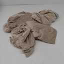 Gollense Velvet Curved Chair Covers for Dining Room Set of 4, Mid Century Modern Chair Slipcovers, Semi Circle Back Chair Seat Protector for Kitchen Living Room (C-Beige)