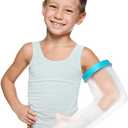 Kids Arm Cast Cover for Shower Bath Teens Waterproof and Watertight Cast Bandage Protector Bag for Broken Surgery Wound Arm, Hands, Wrists,Protector Bag (S-17.5inches)