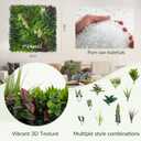 20"x20"(24P), UV Resistant Artificial Grass Wall Boxwood Plant Panel