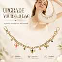 3 x Sea Star Shell Bag Charms for Handbags, Purse Charms,Bag Charm Chain,Purse Keychain, keychains for women