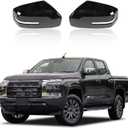 Side Door Mirror Cover for Mitsubishi Triton & L200 2024 2025 Accessories, ABS Car Exterior Rear View Mirror Housing Protector Cover Cap Self-adhesive 2PCS (Glossy Black)