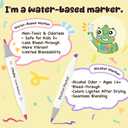 Ohuhu Markers for Adult Coloring Books No Bleeding 60 Colors Water-based Dual Tips Coloring Markers for Kids Adults Beginners Drawing Pens for Journaling Lettering (Brush & Fine)