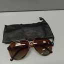 livho Trendy Polarized Aviator Sunglasses Women Men, Retro Sun Glasses for Women Men 2025, Oversized UV Protection Shades (Brown Tortoise/Brown)