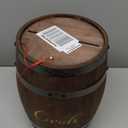 Menkxi Wedding Oak Whiskey Barrel Card Box with Slot Gift Card Box Holder  Barrel Card Holder Table Decorations for Reception Wedding Ceremony Money Envelopes Gift Cards (Dark Brown)