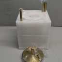 Gold Kitchen Pendant Lights Over Island with Adjustable Rods - Crystal Pendant Lighting Fixtures for Sloped Ceiling, Ideal Over Dining Table or Bar, E26 Bulb Compatible, No Electrician Needed (5.8in pendant)