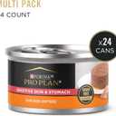 Purina Pro Plan Sensitive Skin and Sensitive Stomach Cat Food Wet Pate, Grain Free Chicken Entree - (Pack of 24) 3 oz. Cans, BB MAY 2028