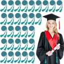 Woanger 30 Pcs 2026 Graduation Cords 67 Inch Braided Honor Cord with Tassels for College Graduation Students Bachelor Master Doctor Grad Decor(Turquoise)