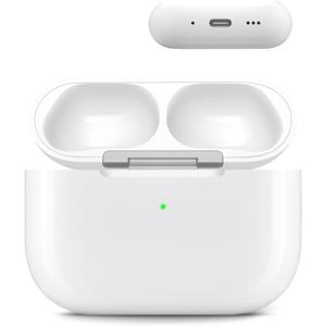 Jinstyles Charging Case Replacement for AirPods Pro 3 - Wireless Charger Case Compatible with Air Pods Pro 3rd Generation with Touch-Control Bluetooth Pairing Sync & 450mAh Battery (White)