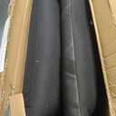 Extra Wide Bleacher Chairs with Back and Cushion Folding Stadium Chairs, Sofa Style Design 6 Reclining Positions Waterproof Bleacher Seats (2, Black, Wide-26in)