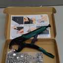 Snap Fasteners Tool,Adjustable Snap Setter Tool Includes 60 Sets Snap for Boat Cover Furniture Tent,15mm Metal Leather Snap Buttons Kit Socket Canvas for DIY Craft,Clothing,Jeans,Wallets