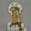 Ling's Moment Ranunculus Artificial Flower, Faux Silk Mini Ranunculus Flowers for DIY Bouquet, Bulk Fake Wedding Filler Flowers for Centerpieces Arrangements Bridal Shower Decorations, Ivory White