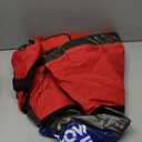 QPAU Snow Tube with Premium Canvas Cover for Kids and Adults, 48'' Inflatable Heavy Duty Snow Tube Made by Thickened Bottom, Sled Winter Outdoor Fun Toys for Children Boys Girls (Red)