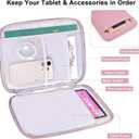 8-9 Inch Tablet Sleeve Bag, Padded Travel Pouch for Galaxy Tab A9 8.7/Tab A 8.4/Fire HD 8 (Pink, 8-9 Inch)