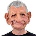 Realistic Old Man Mask Halloween Scary Latex Old Man Grandpa Mask Halloween Wrinkle Face Masks