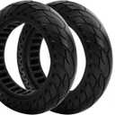 RUTU 2 PCS 10x2.5 Inches Solid Tire for Segway Ninebot MAX G30 G30P G30LP Gotrax G5 G6 Hover 1 Alpha Zero10X OKAI Neon Pro 60/70-6.5 Electric Scooter Replacement Wheel