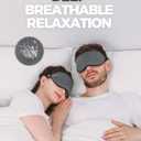 MZOO Luxury Sleep Mask for Back, Side Sleeper, Complete Light Blocking Sleeping Eye Mask Night Blindfold, 3D Zero Pressure & Spacious for Lash Extensions, Breathable Soft Eye Cover Flight Nap Travel