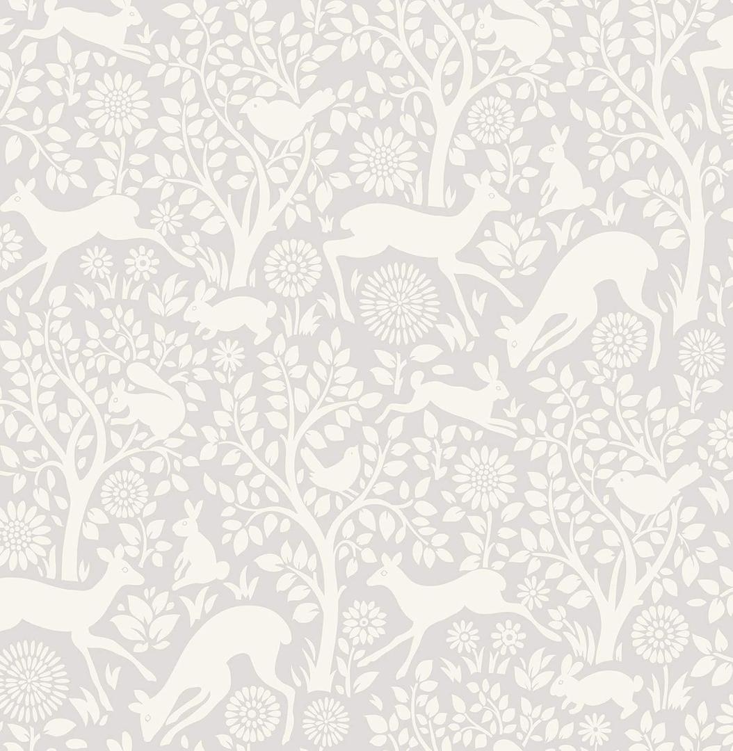 NuWallpaper NUS3677 Merriment Peel & Stick Wallpaper, Grey (Gray)