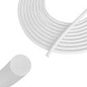 Backer Rod 1/4 Inch, EPDM Rubber Foam Caulk Saver 100' White Weather Strip Seal for Concrete Joints, Wall Cracks, Driveway and Joint Fillers.