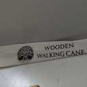 Handmade Wooden Walking Canes Stylish Hardwood Walking Sticks with Wrist Strap and Rubber Tips - 36 Inches