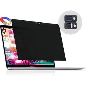 Peslv Magnetic Privacy Screen for Macbook Air 13 Inch (20182021, M1) / Macbook Pro 13 in (20162022, M1, M2), Removable Anti Blue Light Glare Filter for Mac 13In Laptop