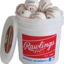 Rawlings | Official League Recreational Use Practice Baseballs | Youth/8U | R8U | Bucket | 24 Count