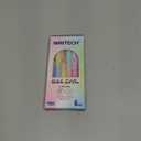 WRITECH Gel Pens Fine Point: Nebula Pen Set 0.7mm Black Ink Retractable 6ct Smooth Writing with Aesthetic Gradient Color Barrel for Journaling Note Taking Silent Click No Smear