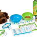 Melissa & Doug Feeding and Grooming Pet Care Play Set - Pretend Play Vet Toy Veterinarian Kit For Kids (Multi Color)