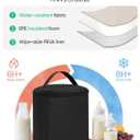 Qualyphant Breast Pump Bag for Spectra S1/S2 & Medela Insulated Cooler Bag, 13" Laptop Sleeve, Diaper Bags Backpack Lightweight, Water-resistant & Stylish for Work, Travel, Black