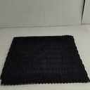 decorUhome Black Decorative Throw Pillow Covers 18x18 Set of 2, Soft Corduroy Striped Square Pillow Covers for Couch Living Room Bed Sofa