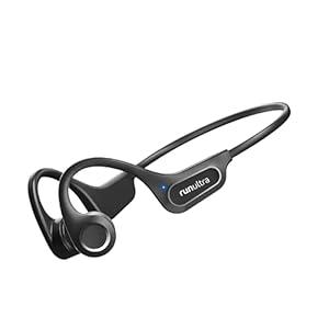 Nanajorwa Bone Conduction Headphones, Bluetooth 6.0 Wireless Sport Earphones, 10H Playtimes Sweatproof Open Ear Headphones for Running, Cycling, Outdoor Sports