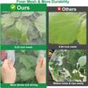 KLEWEE 10 x 50 FT Garden Mesh Netting, Ultra Fine Plant Netting Covers, Garden Netting for Raised Beds Vegetables, Fruit Tree Netting for Blueberry Bushes Barrier Screen Protection Net Cover