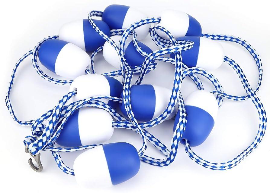 Swimming Pool Safety Rope, Pool Floating Line, Strong Buoyancy, Hollow in The Middle, Swimming Pool Equipment, Easy to Identify, for Swimming Pool Swimming Buoy