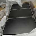 SONGMICS Trash Can, 3 x 4.8 Gallon Garbage Can, 14.4 Gallon Recycle Bin with Soft-Close Lids, Pedals, and Inner Buckets for Kitchen, Stainless Steel, Silver and Black ULTB54NL