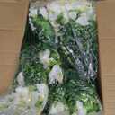 Artificial Morning Glory UV Resistant 36 pcs White Spring Artificial Flowers Outdoors, Realistic Faux Silk Morning Glory Fake Morning Glory Plants for Garden Porch Planters Window Wedding Decor
