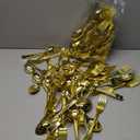 Gold Disposable Cutlery Set, Gold Forks + Spoons, (120 Count), Disposable Silverware assortment