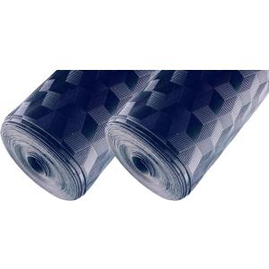 200SQFT AMERIQUE Heavy Duty EVA 1.5MM Premium High Density Flooring Underlayment Padding, Diamond Shape Black