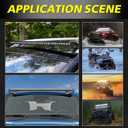 40 Inch Light Bar Kit, AKD Part 210W OSRAM LED Single Row Light Bar w/Wiring Harness Black Cover Off Road Driving Lights Slim Bumper Hood Roof Lights for Trucks Pickup UTV SUV Wrangler Can-Am