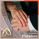 Florideco 14K Gold Filled Ring Initial Ring Dainty Simple Letter Band Rings Signet Stackable Pinky Alphabet Thin Thumb Rings for Women Non Tarnish Size 6 7 8 9 10