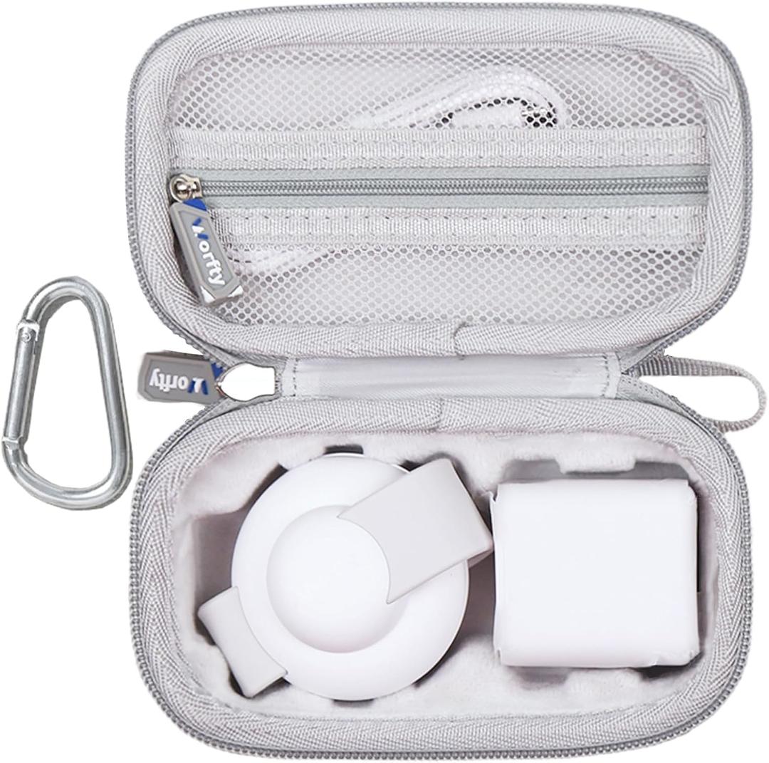 Case for Anker MagSafe Compatible MagGo UFO 3-in-1 Charger, Storage Case Compatible with Anker MagGo UFO 3-in-1 Charger 15W Wireless Charger Station (Box Only, Grey) (White)