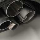 Amagenix Outdoor Roller Shade 7'(W) X 8'(H), Exterior Cordless Patio Shades Roll Up Outdoor Blinds with 90% UV Protection, Two-Section Poles with One-Piece Fabric, Grey