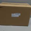 D2scrma 122oz Airtight Glass Square Storage Canister with Bamboo Lid Set of 2(3600ml*2) Large Storage Container Gallon Glass Jars, for Sugar, Flour, and Coffee bean (with Black Lable)