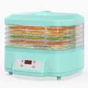 Food Dehydrator Machine - 6 Trays Dehydrator with Digital Adjustable Timer & Temperature Control, 200W Electric Dryer for Food and Jerky, Fruit, Dog Treats, Herbs, Snacks (6 Trays)