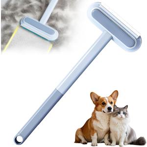 4 in 1 Cat and Dog Hair Removal Brush, 2025 New Multifunctional Pet Hair Remover with Extendable Long Handle, Washable Pet Hair Removal Tool for Furniture, Couch, Carpet, Clothes (1 Pcs)