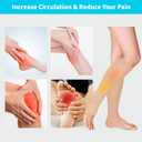 Open Toe Compression Socks 15-20 mmHg for Women and Men Knee High Toeless Circulation Compression Stockings (Small-Medium, Black)