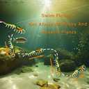 3 x Fishing Bait, Soft Bait, Shrimp Fishing Artifact, Home Fishing Bait, Suitable for Saltwater Lakes, Sea bass, Trout, 2 Pieces (Light gree)