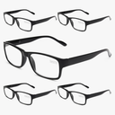 Gaoye Professional Reading Glasses for All Day - Computer Readers with Blue Light Protection - Value Pack , Pack of 5, 1.5