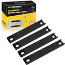 4 Pack License Plate Magnet, Premium Rubber Coated Magnetic License Plate Holder, Black Dealership Demo Tag Test Drives Temp Holder for Car Dealer Magnet License Plate, No Scratch for Car