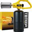 TBTEEK Powerful Propane Torch Head, Sous Vide Grill Cooking Torch With Adjustable Flame, Safety Lock Charcoal Torch Lighter for BBQ, Searing Steak, Creme Brulee, Campfire (Tank Not Included) (Gf-8011)